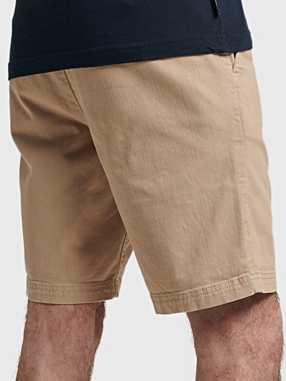 VINTAGE beige chino shorts - 2