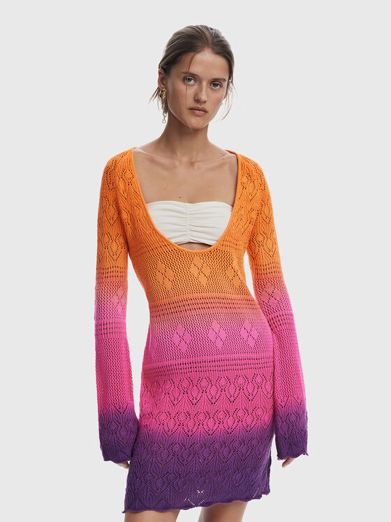Плетена плажна рокля  - 1