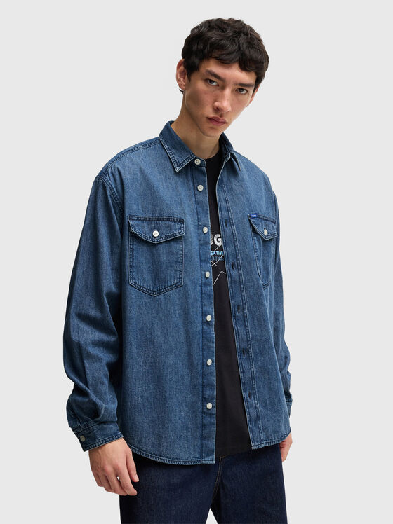 Риза от деним EBINO  - 1