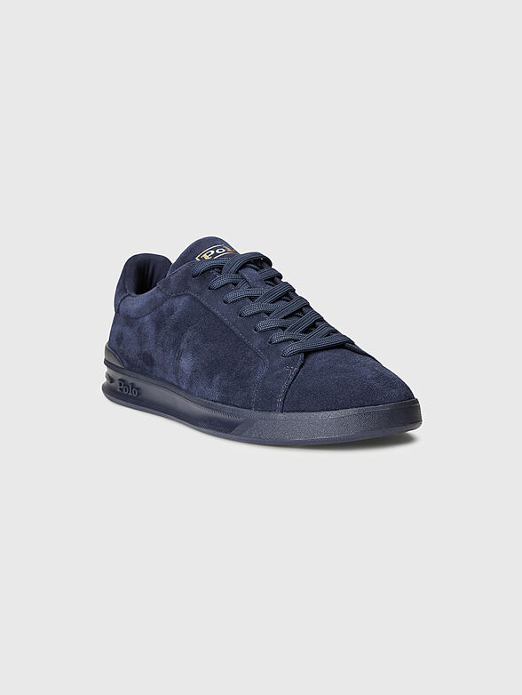 Blue suede sports shoes - 2