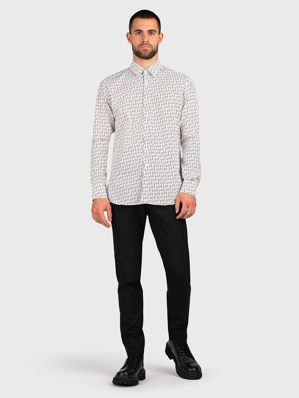 Shirt with monogram print  - 6