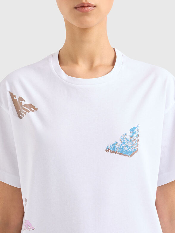 White T-shirt with logo - 4