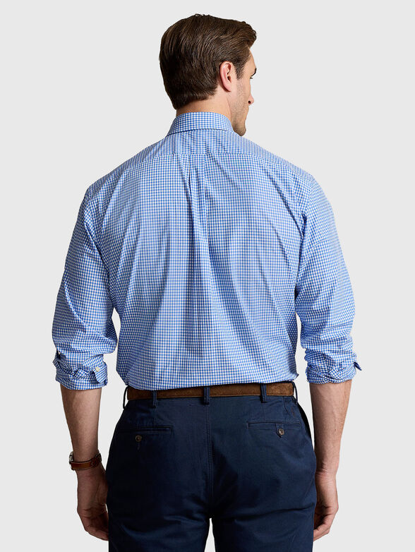 Cotton shirt with logo embroidery - 3