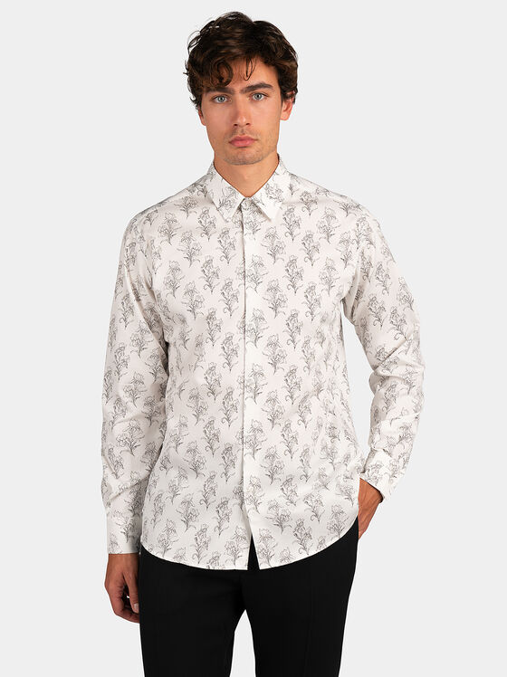Риза с флорален принт - 1