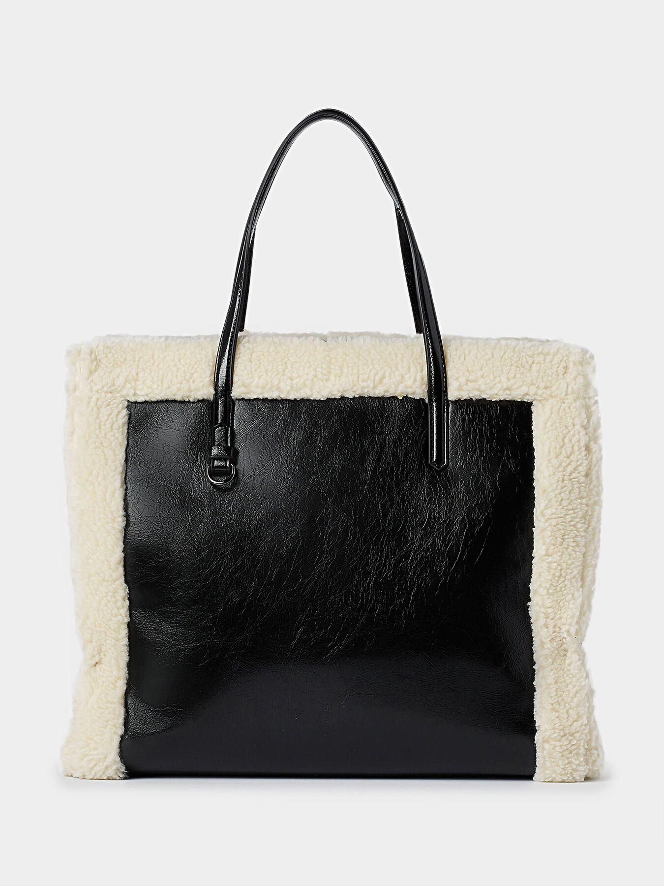 Faux shearling bag hotsell
