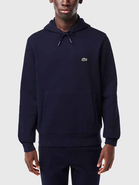 Hooded sweatshirt with logo accent - 1