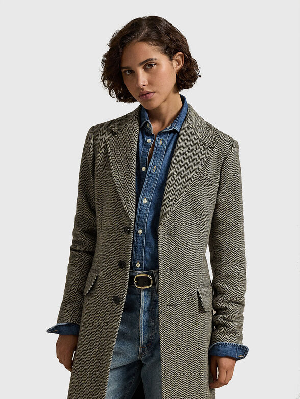 Herringbone coat - 0