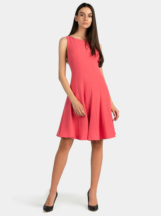 Flared pink dress - 1