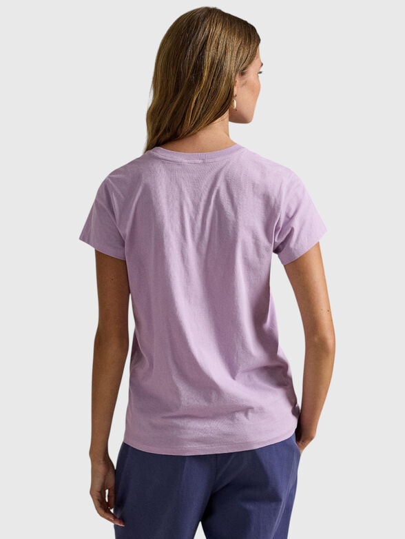 Purple cotton T-shirt - 3
