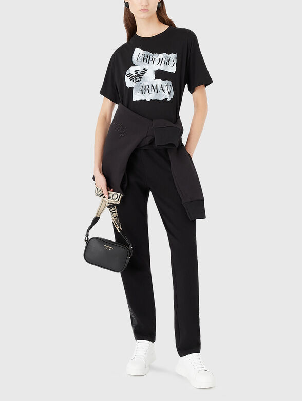 Cotton T-shirt with logo print - 2