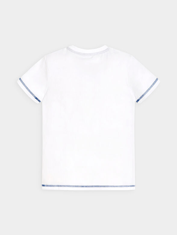 White T-shirt with logo print - 2