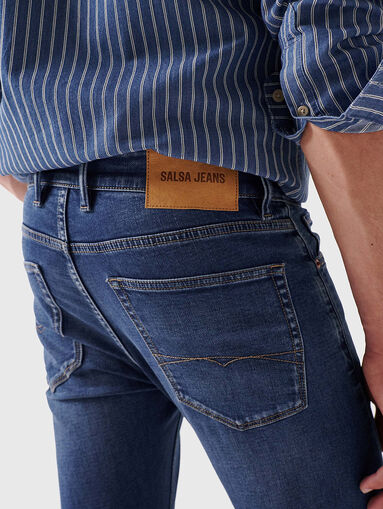Skinny jeans with logo patch - 3