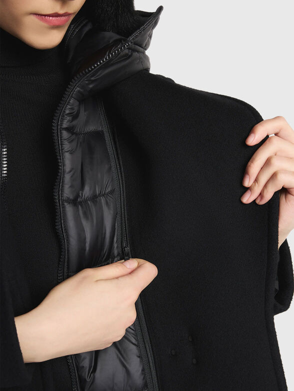 Coat in wool and cashmere with hood - 5