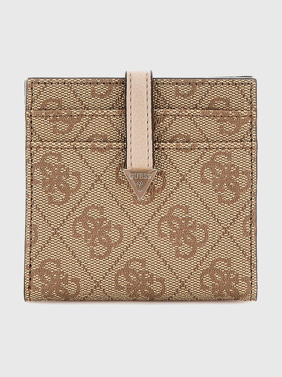 LAUREL cardholder with monogram in brown - 1