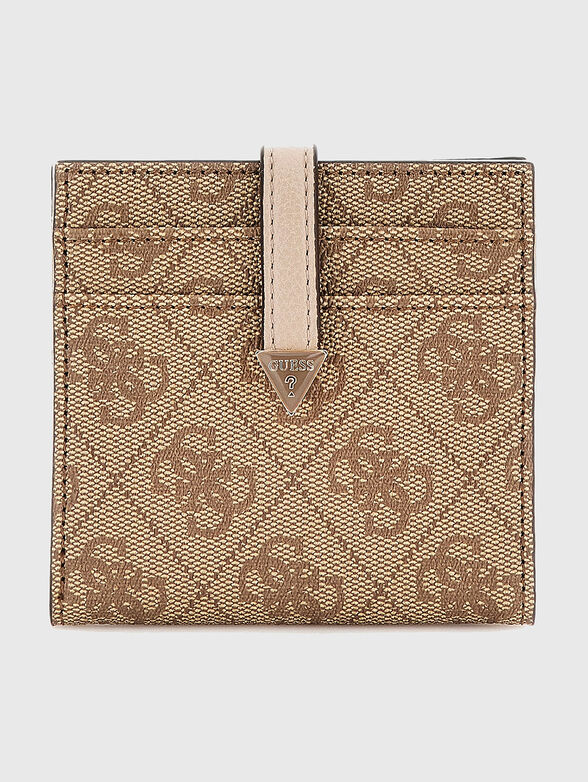 LAUREL cardholder with monogram in brown - 1