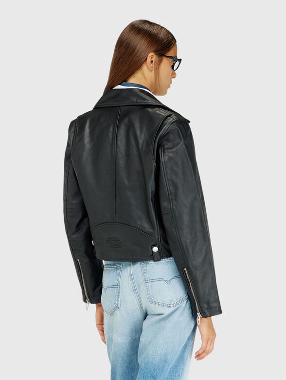 Black leather jacket - 2