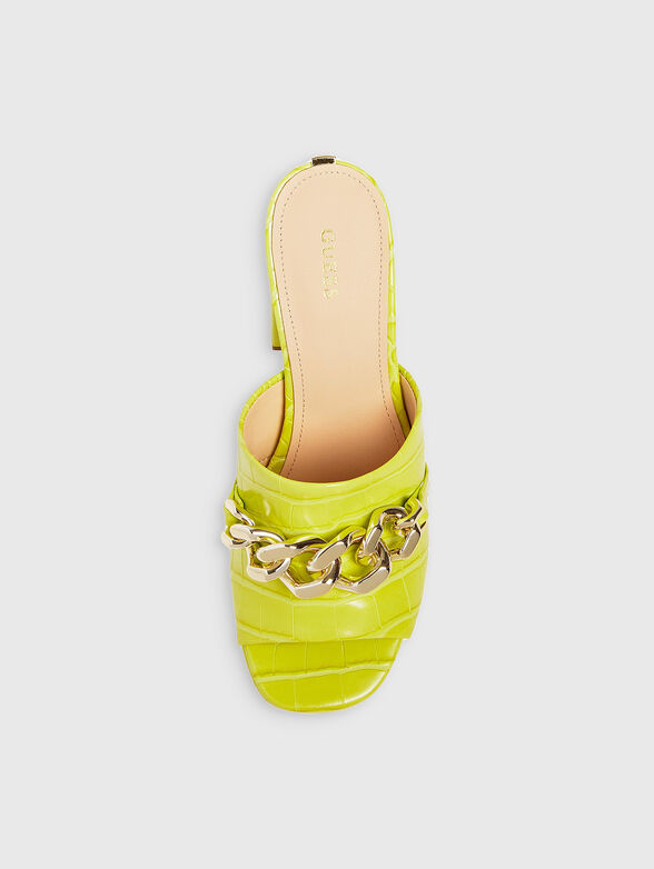 XANTHE heeled sandals with metal accent - 4