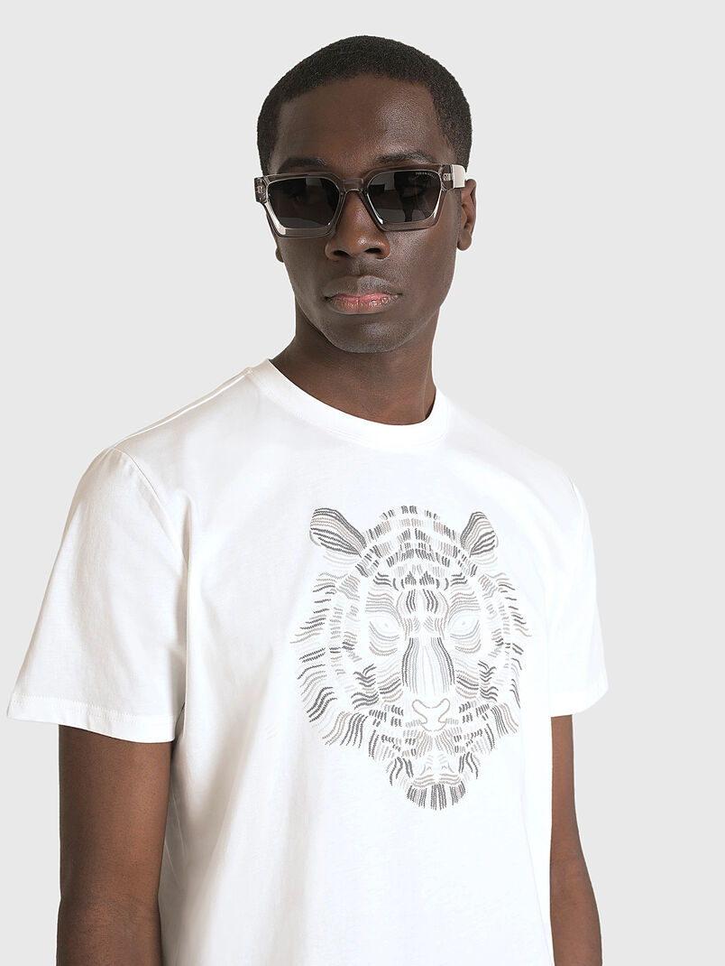 T-shirt with contrasting print - 3