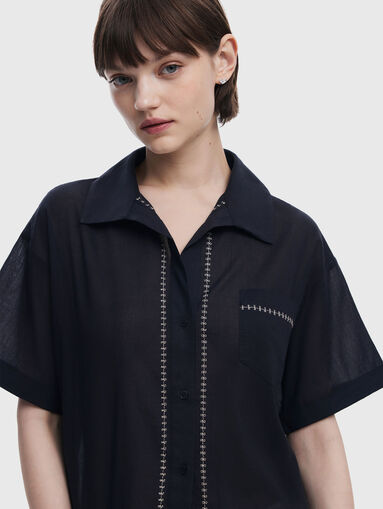ZEUS short sleeve cotton shirt - 4