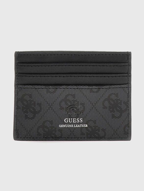 Cardholder with monogram print and logo - 2