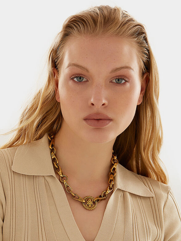 Necklace in golden color with 4G logo - 2