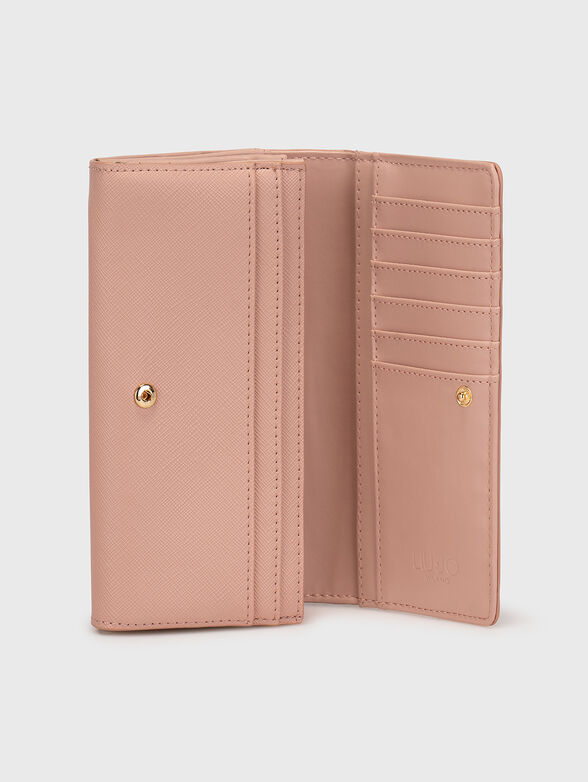 Black purse with gold-colored logo - 3