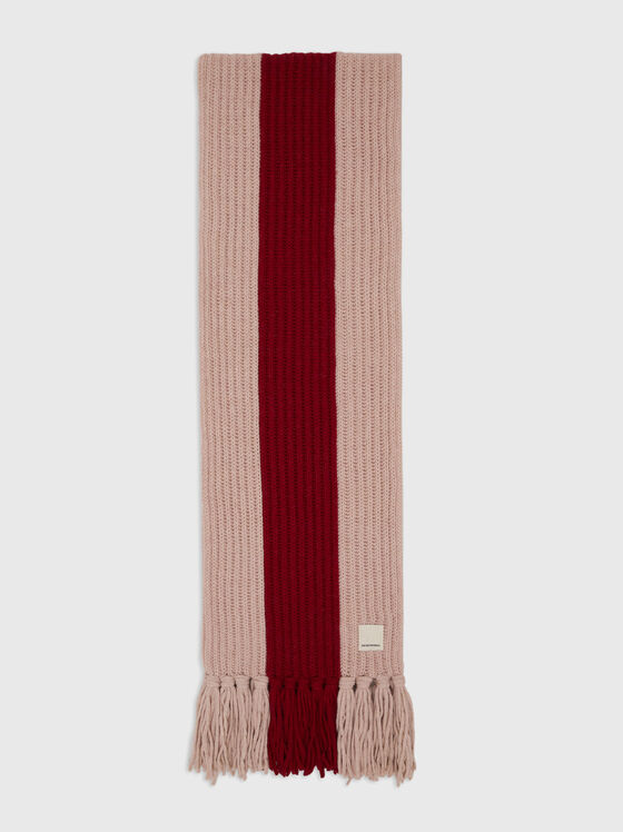 Wool scarf with fringe - 1