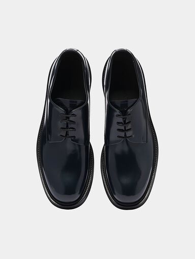 Derby shoes in dark blue color - 5
