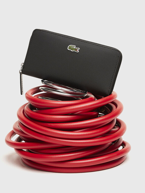 Black wallet with logo - 4