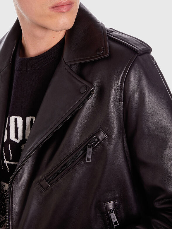 Black biker jacket - 5
