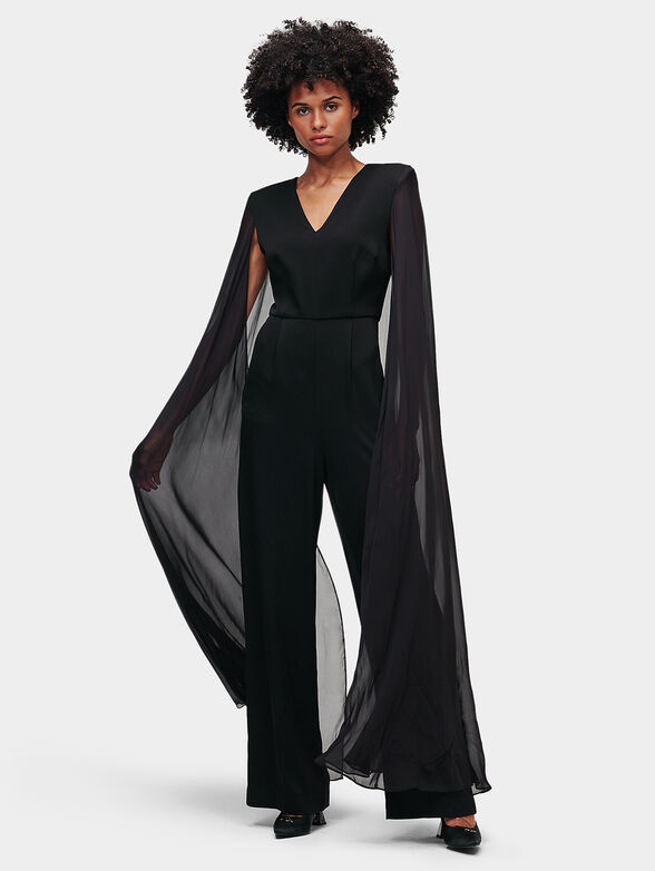 Jumpsuit with V-neck - 1