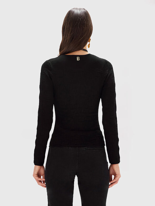 Floral lace stitch sweater - 3