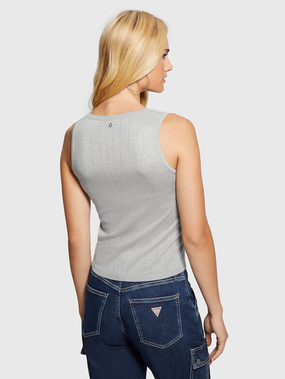 JANINE black top with lurex threads and rhinestones - 3