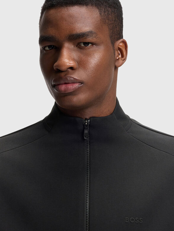 Black regular fit sweatshirt - 4