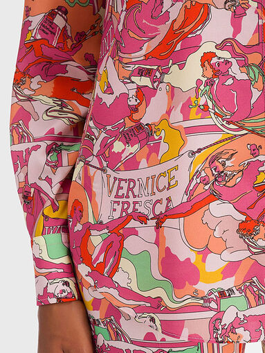 Printed shirt in pink shades - 3