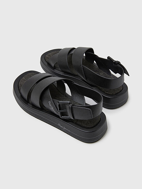 SUMMER BLOCK beige sandals in eco leather - 3