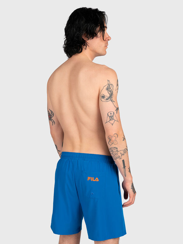 SCALEA beach shorts with contrast logo - 2