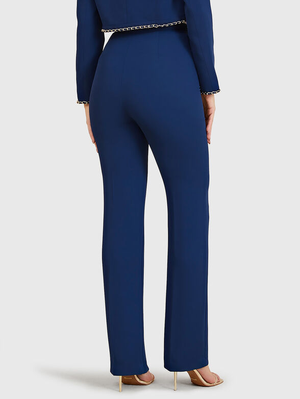 NAUSICA blue trousers with metal accent - 2