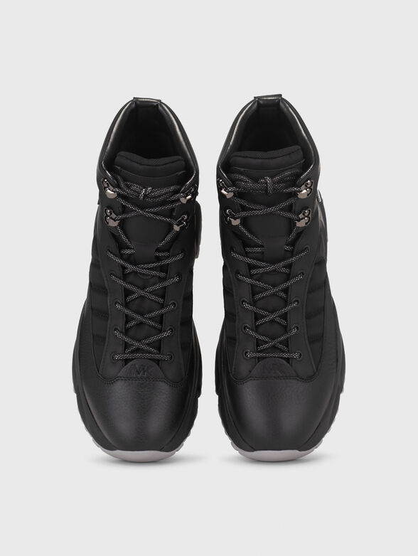 LOGAN black leather boots - 6