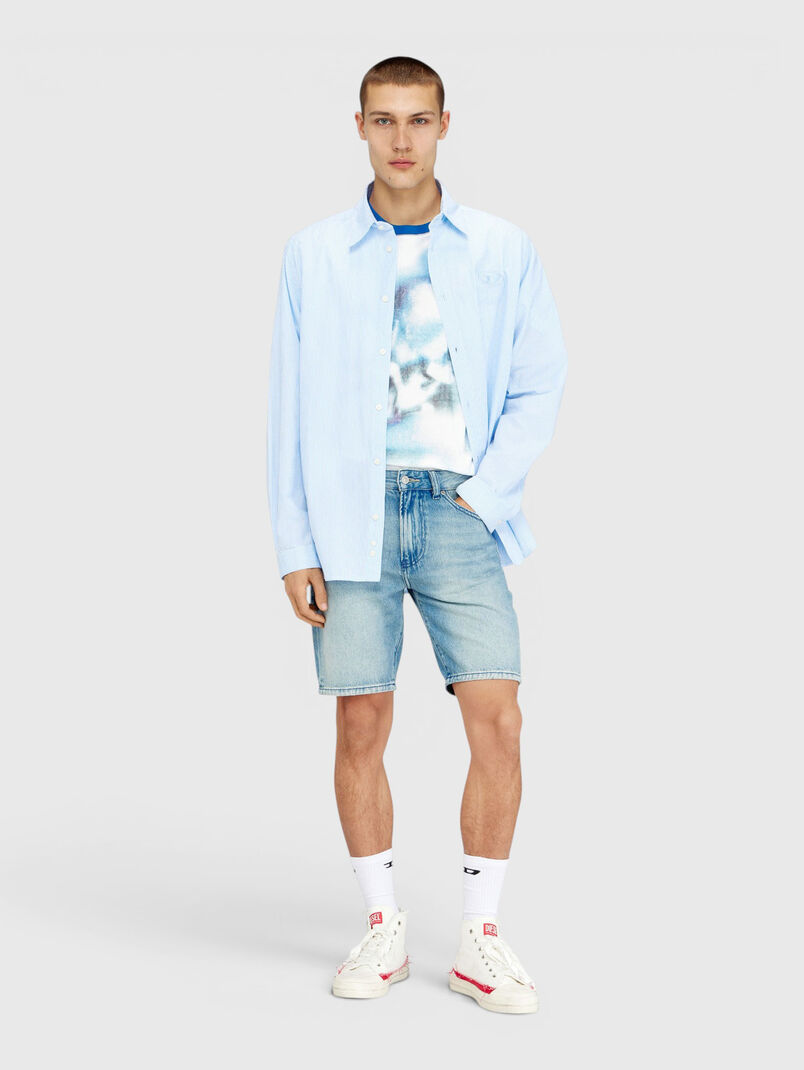 Slim-fit denim shorts  - 3