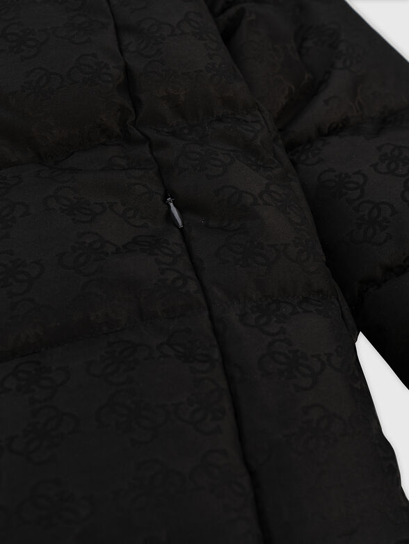 Hooded jacket with logo print - 4