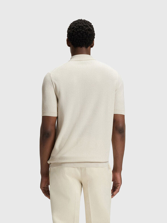 Knitted polo shirt with logo - 3