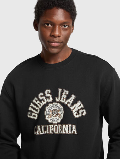 Sweatshirt with maxi logo inscription - 4