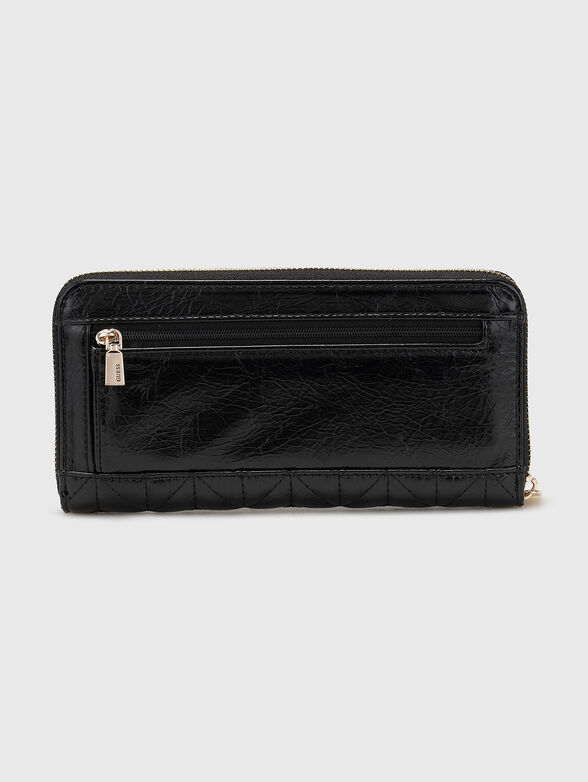 Black wallet with a triangular logo  - 2