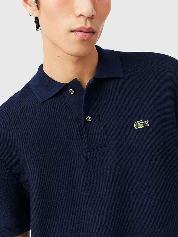 Short sleeved cotton polo shirt - 4