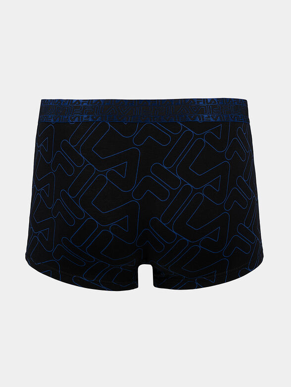 Trunks with blue logo prints - 2
