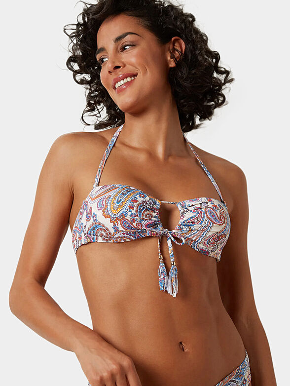 CHITRA bikini top with colorful print - 1