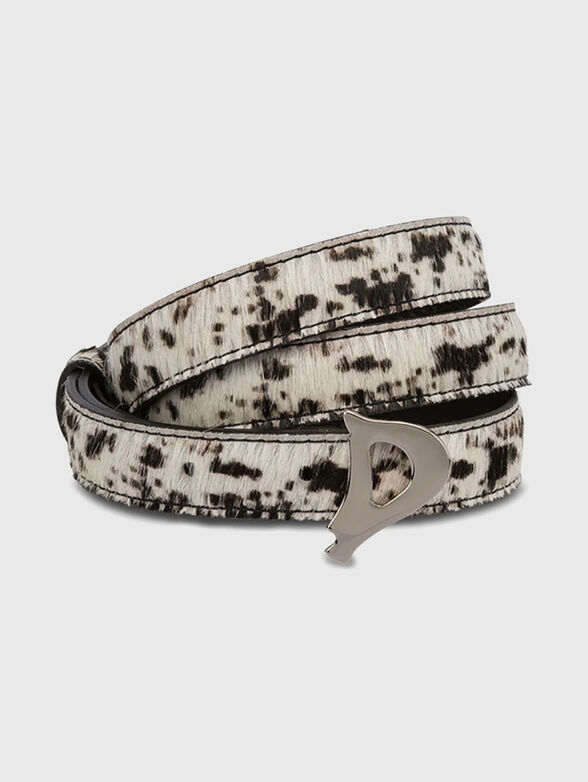 Belt with logo buckle - 1