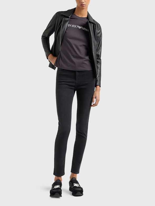 Nappa leather jacket with textile inserts - 2