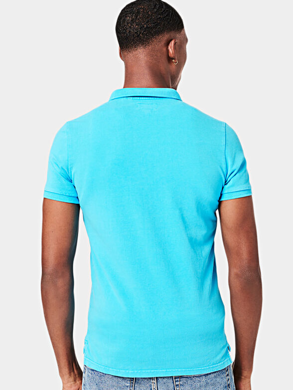 Polo shirt in blue color - 4